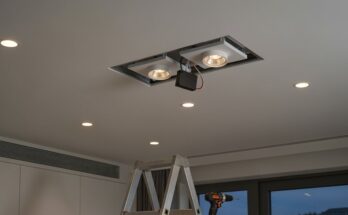 moderne LED-Beleuchtungsinstallation