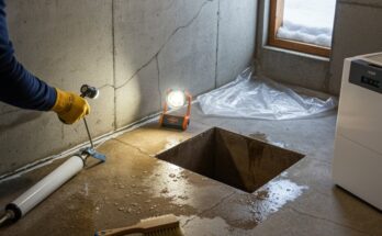Kellergeschoss abdichten, bevor der Schnee schmilzt